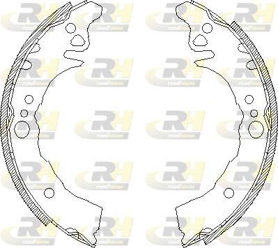 Roadhouse 4160.00 - Brake Shoe, Drum brakes autospares.lv