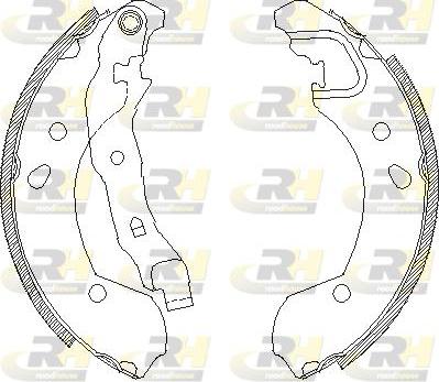 Roadhouse 4168.00 - Brake Shoe, Drum brakes autospares.lv