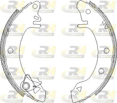 Roadhouse 4100.00 - Brake Shoe, Drum brakes autospares.lv