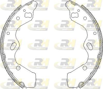 Roadhouse 4110.00 - Brake Shoe, Drum brakes autospares.lv