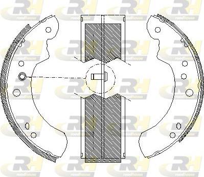 Roadhouse 4112.00 - Brake Shoe, Drum brakes autospares.lv