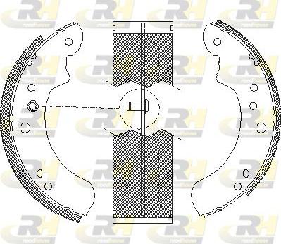 Roadhouse 4112.01 - Brake Shoe, Drum brakes autospares.lv