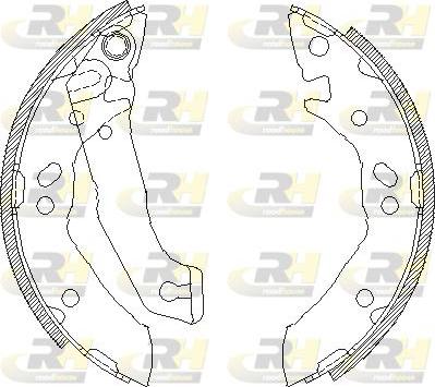 Roadhouse 4117.00 - Brake Shoe, Drum brakes autospares.lv