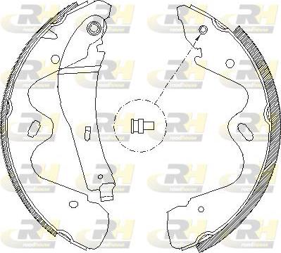 Roadhouse 4184.00 - Brake Shoe, Drum brakes autospares.lv