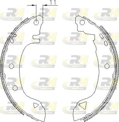 Roadhouse 4182.00 - Brake Shoe, Drum brakes autospares.lv