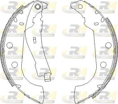 Roadhouse 4135.01 - Brake Shoe, Drum brakes autospares.lv