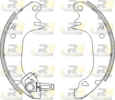 Roadhouse 4130.00 - Brake Shoe, Drum brakes autospares.lv