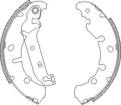 Alpha Brakes HST-MZ-046 - Brake Shoe Set autospares.lv