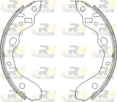 Roadhouse 4128.00 - Brake Shoe, Drum brakes autospares.lv