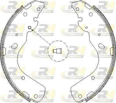 Roadhouse 4175.00 - Brake Shoe, Drum brakes autospares.lv