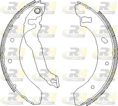 Roadhouse 4395.00 - Brake Shoe, Drum brakes autospares.lv