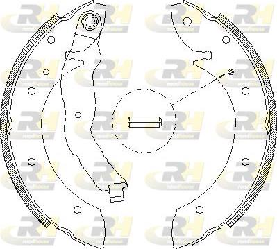 Roadhouse 4396.00 - Brake Shoe, Drum brakes autospares.lv