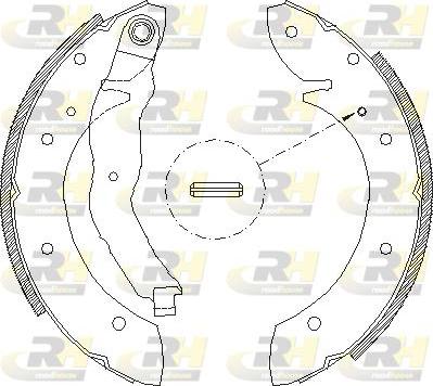 Roadhouse 4396.01 - Brake Shoe, Drum brakes autospares.lv