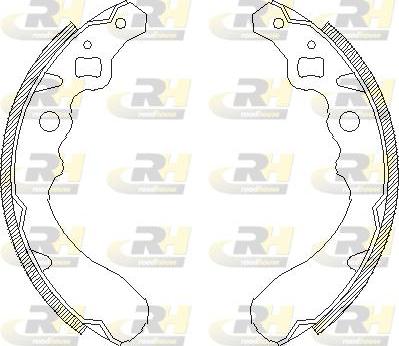 Roadhouse 4390.00 - Brake Shoe, Drum brakes autospares.lv