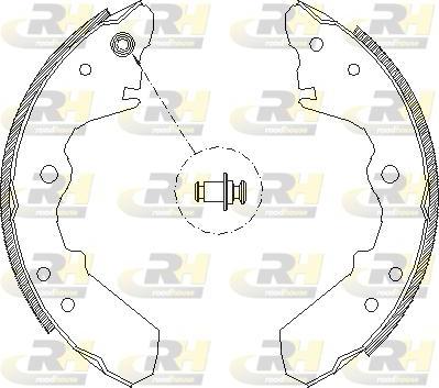 Roadhouse 4343.00 - Brake Shoe, Drum brakes autospares.lv