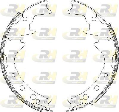 Roadhouse 4342.00 - Brake Shoe, Drum brakes autospares.lv