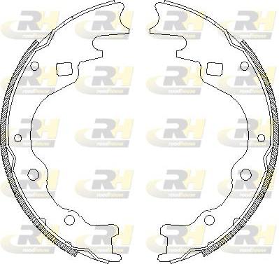 Roadhouse 4365.00 - Brake Shoe, Drum brakes autospares.lv