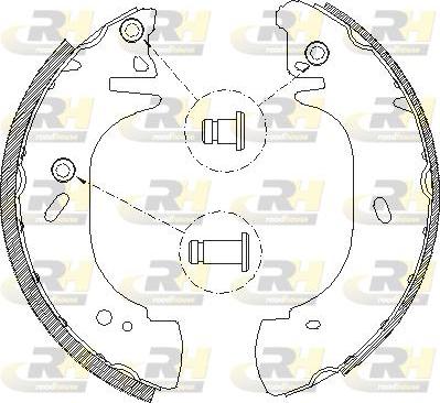 Roadhouse 4306.01 - Brake Shoe, Drum brakes autospares.lv