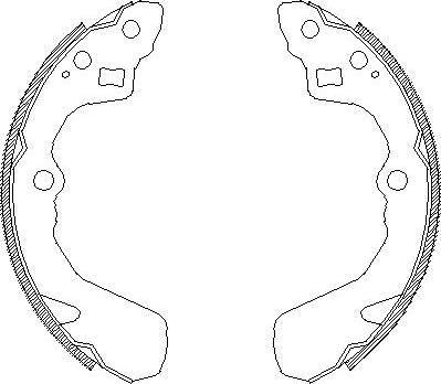 Alpha Brakes HST-DA-012 - Brake Shoe Set autospares.lv