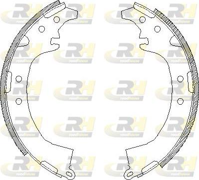 Roadhouse 4387.00 - Brake Shoe, Drum brakes autospares.lv