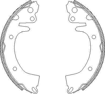 Alpha Brakes HST-HY-504 - Brake Shoe Set autospares.lv