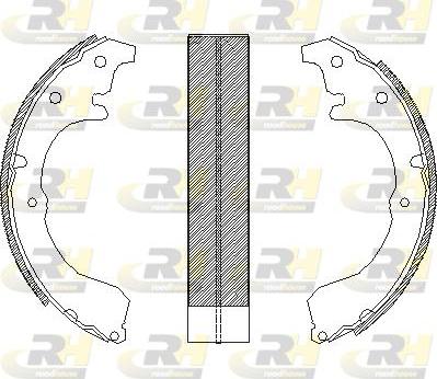 Roadhouse 4321.00 - Brake Shoe, Drum brakes autospares.lv