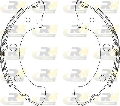 Roadhouse 4328.00 - Brake Shoe, Drum brakes autospares.lv