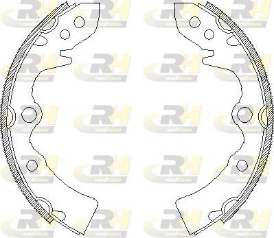 Roadhouse 4322.00 - Brake Shoe, Drum brakes autospares.lv