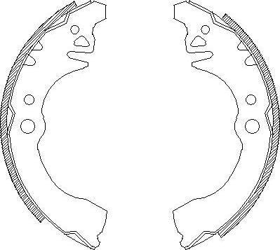 Alpha Brakes HST-DA-011 - Brake Shoe Set autospares.lv