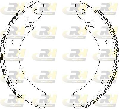 Roadhouse 4245.00 - Brake Shoe, Drum brakes autospares.lv