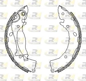 Roadhouse 4248.01 - Brake Shoe, Drum brakes autospares.lv