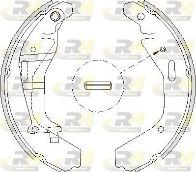 Roadhouse 4202.00 - Brake Shoe, Drum brakes autospares.lv