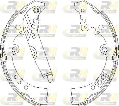 Roadhouse 4218.01 - Brake Shoe, Drum brakes autospares.lv