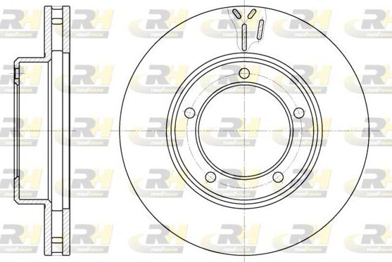 Roadhouse 6945.10 - Brake Disc autospares.lv