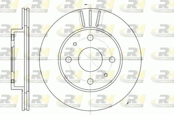 Roadhouse 6954.10 - Brake Disc autospares.lv