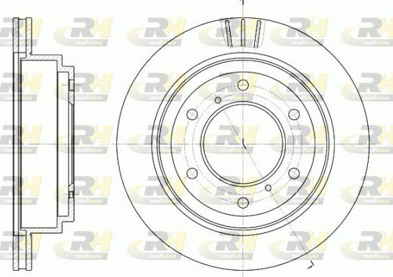 Roadhouse 6955.10 - Brake Disc autospares.lv