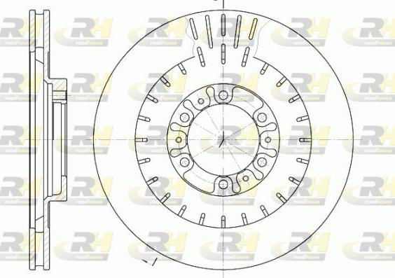 Roadhouse 6953.10 - Brake Disc autospares.lv