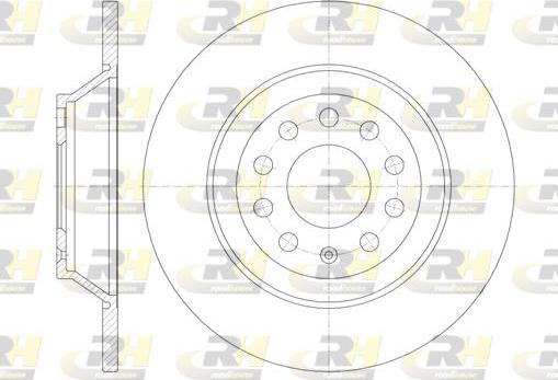 Roadhouse 6969.00 - Brake Disc autospares.lv