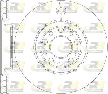 Roadhouse 6964.10 - Brake Disc autospares.lv