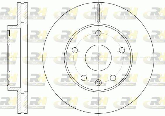 Roadhouse 6960.10 - Brake Disc autospares.lv