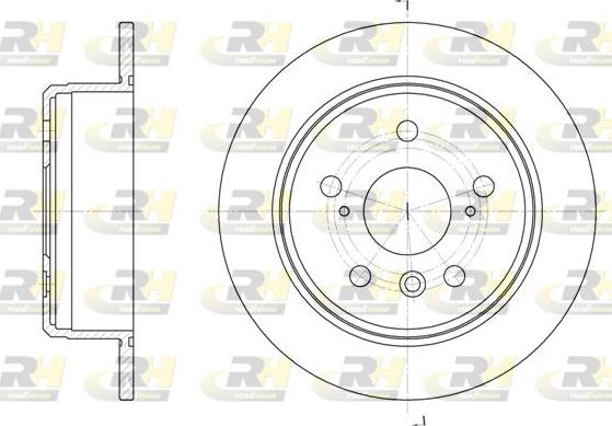 Roadhouse 6904.00 - Brake Disc autospares.lv