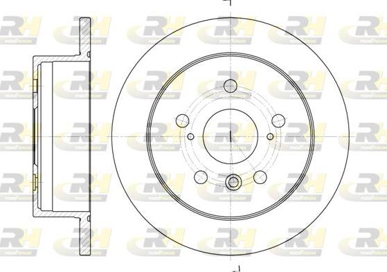 Roadhouse 6908.00 - Brake Disc autospares.lv