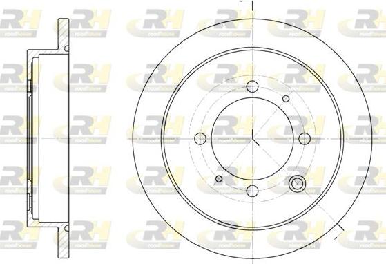 Roadhouse 6907.00 - Brake Disc autospares.lv