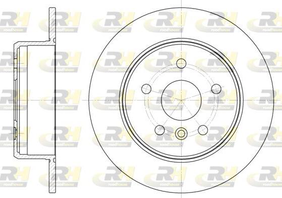 Roadhouse 6914.00 - Brake Disc autospares.lv