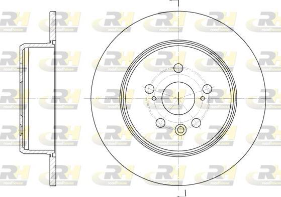 Roadhouse 6915.00 - Brake Disc autospares.lv