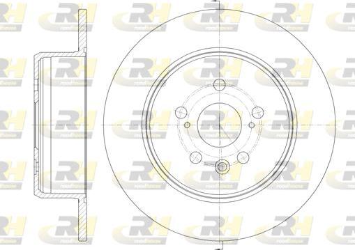 Roadhouse 6910.00 - Brake Disc autospares.lv