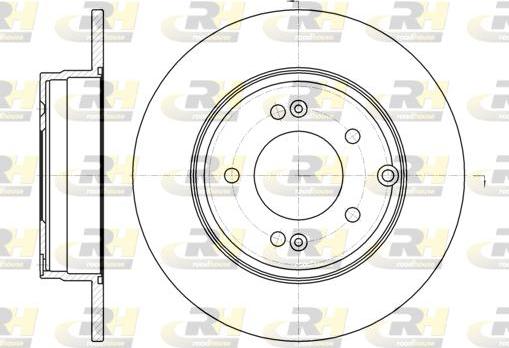 Roadhouse 6989.00 - Brake Disc autospares.lv