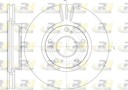 Roadhouse 6985.10 - Brake Disc autospares.lv