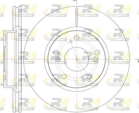 Roadhouse 6986.10 - Brake Disc autospares.lv