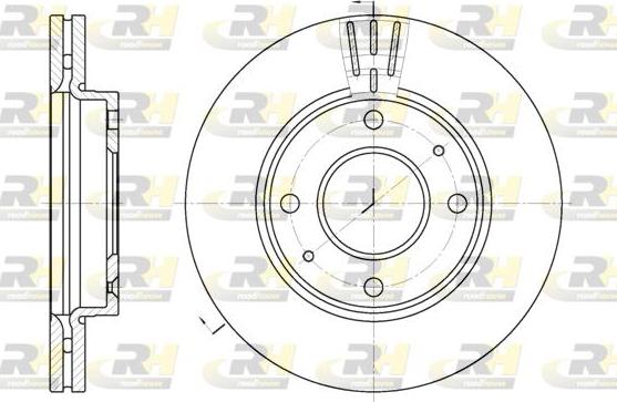 Roadhouse 6987.10 - Brake Disc autospares.lv